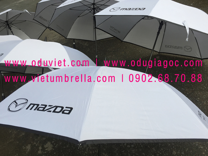 xưởng sản xuất ô dù cầm tay in logo quảng cáo